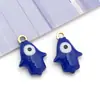 Acero Inoxidable que Conserva el Color Agujero Único Estrella de Cinco Puntas Ojo que Gotea Aceite Estrella Colgante Colgante Pulsera DIY Collar Accesorios de Joyería