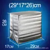 Bolsa Térmica Engrosada con Papel de Aluminio Tridimensional de Grado Alimenticio para Frutas y Verduras Frescas, Película de Aluminio para Empaque de Pasteles para Llevar de Gran Capacidad