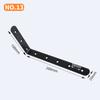 Código de Ángulo de Tira Larga de Acero Inoxidable Espesado 90 Grados Fijador de Ángulo Recto de Tira Larga Soporte Triangular Conector de Ferretería para Muebles