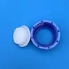 Tapa Azul Shuniu para Botella de Reactivos Gl45 Tapón Sellador de Silicona Tipo Tapón de Botella Tapa Azul de Botella con Abertura para Fermentación Tapón para Botella Anaeróbica