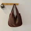 Popular bolsa de compras estilo coreano para el día a día, plegable y portátil, bolso de hombro de nicho, gran capacidad, estilo universitario, bolsa tote de Instagram