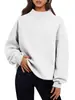 Amazon 2026 Ropa Deportiva Casual con Capucha de Manga Larga de Cuello Alto para Mujer Europea y Americana, Top con Forro de Terciopelo para Mujer