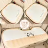 Cojín de Asiento de Coche de Panda Lindo Verano Panal Antideslizante Cómodo Almohadilla Refrigerante para Asiento Cubierta Creativa de Dibujos Animados para Asiento de Coche
