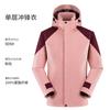 Nova jaqueta corta-vento esportiva masculina para casal, cor contrastante, peça única, logo estampado, impressão personalizada, para esportes ao ar livre, corta-vento, para quebrar o vento