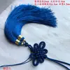 Accesorios para Joyería DIY Nudo Chino Colgante para Coche Conjunto Combinación Seda de Hielo Luminoso Doble Borla Colgante de Cintura