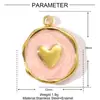 Europeu e Americano amor laço chave diy titânio aço pingente feminino óleo cinco pontas estrela lua aço inoxidável joia pingente