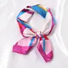 Pañuelo cuadrado pequeño de satén 50 para mujer primavera, otoño e invierno, bufanda decorativa profesional para el cuello, bufanda fina