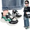 Zapatillas deportivas de malla doble para niños, zapatos de algodón de otoño para niños y niñas, con cierre de velcro, antideslizantes, color liso, tipo papá