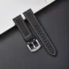 Correa de Cuero de Vaca Italiano con Textura de Lichi Plano Compatible con Relojes Huawei Gt4/5/6, Hebilla de Pin, 20 Mm/22 Mm, Elegante