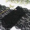 Renda de Cílios Elástica com Padrão Jacquard Tanglong Textura 22cm Acessórios de Acabamento de Renda para Roupas Lingerie Cortinas