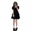 Vestido Hepburn Francês Preto Pequeno Estilo Hepburn Decote Quadrado Novo Verão Saia Jacquard Princesa Pequena Fofa Feminino