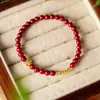 Loja de Fábrica Entrega Direta Pulseira de Cinábrio Zhao Huaying Pulseira Feminina Pulseira Novo Estilo Chinês Presente de Nicho Pode Ser Enviado em Nome de Outros