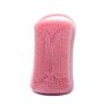 Nuevo cepillo de baño cuadrado de silicona con gancho, cepillo de baño de champú de doble cara, cepillo de tacto suave para bebé, venta al por mayor