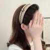 Nueva Diadema de Cadena de Tobillo Alto para Otoño e Invierno con un Toque de Lujo, Lujo Ligero, Borde Ancho, Estilo Chanel, Pasador de Pelo Simple y de Moda para Mujer