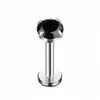 Acero Inoxidable Rosca Interna Piercing de Lengua Piercing de Labio Joyería de Zirconia Transfronterizo Más Vendido Accesorios para Piercings Corporales Directo del Fabricante