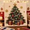 Nuevo producto transfronterizo 5D pintura de diamantes de perlas serie navideña pintura de diamantes hecha a mano DIY arte de pared decorativo, venta al por mayor del fabricante