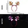 Nueva Diadema Fluorescente de Navidad Diadema Decoración Fiesta de Navidad Diadema de Astas Árbol de Navidad Neón Morado Tocado