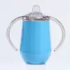 Criativa 12oz Aço Inoxidável 304 Alça Binaural Casca de Ovo Caneca de Escritório Portátil Caneca Térmica Atacado Transfronteiriço