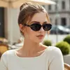 Nuevas Gafas de Sol Retro Simples Casuales Ovaladas en Forma de T Protección Solar de Verano Europeas y Americanas Gafas de Sol de Moda y Personalizadas Gafas de Sol Transfronterizas