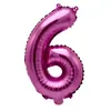 0-9 Rosa original 16 pulgadas globo digital Año Nuevo fiesta de cumpleaños de bebé suministros de decoración globo de película de aluminio