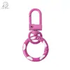 Hebilla de Resorte de Color Caramelo de Aleación Hebilla de Puerta Colgante para Equipaje Llavero Círculo de Resorte Colorido Material para Joyería DIY
