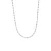 Collar minimalista de cuentas de arroz a juego con diseño de lujo ligero de estilo coreano INS 349, pulsera con textura de plata de ley S925 y tobillera.