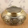 Cinzeiro de Luxo Leve Estilo Europeu com Tampa Quarto Anti-Cinzas Casa Criativo Distintivo Moderno Vintage Cinzeiro de Bronze para Sala de Estar