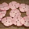 Botones Decorativos de Flor Perlada Abrigo de Lana de Invierno Suéter Cárdigan Lindos Dibujos Animados Botones de Dos Agujeros Cosidos a Mano