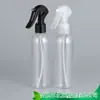 Garrafa redonda de ombro de plástico PET para atacado 200ml frasco spray pequeno tipo mouse botão manual frasco spray de desinfecção com álcool