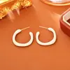 Pendientes de Esmalte con Forma de Gota de Aceite Inspirados en el Diseño, Únicos y Sencillos, con un Aire de Moda de Alta Gama, Pendientes en Forma de C para Mujer, Estilo de Celebridad de Internet