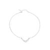 Moda Elegante Sentido del Diseño ol Joker Collar Corto de Perlas Ins Estilo Frío Cadena Metálica Borla Gargantilla
