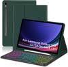 Funda Protectora con Teclado Bluetooth Retroiluminado de Colores para Samsung Tab S7/S8/S9/S9Fe de 11 pulgadas S6 Lite