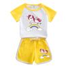 Conjunto de Verano de Manga Corta para Niño Guapo 2022 Nueva Moda para Niños Pequeños y Medianos Algodón de Verano para Niña Conjunto de Dos Piezas