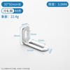 Soporte Angular Semi-Circular de Acero Inoxidable Engrosado con Ranura Larga, Conector de Pieza Recta con Ranura Larga, Ángulo de Hierro Móvil, Pieza de Conexión para Ferretería de Muebles