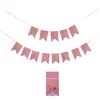 En Stock Tamaño Pequeño Cumpleaños Colorida Bandera Colgante de Cola de Pez con Lámina Dorada Decoración Feliz Bricolaje Suministro Transfronterizo Ins Navidad