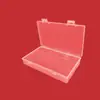 Caja rectangular de 15.5 caja de acabado de plástico transparente caja de exhibición de muestras caja de piezas para papelería tarjeta caja de almacenamiento para empaque de equipo de pesca