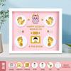 Ano do Dragão Bebê Lua Cheia mão e pé impressão photo frame bebê recém-nascido Cem Dias mão e pé impressão lama cabelo fetal cordão umbilical produção de lembrança