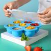 Contenedores de silicona para alimentos de bebé personalizados de fábrica con tapas, cajas para conservar la frescura, moldes para cubitos de hielo con tapas