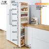 9/10/15cm Porta Traseira Gap Gabinete Gap Armazenamento Rack Cozinha Doméstica Geladeira Ultra-estreito Lado Gap Gabinete Armazenamento