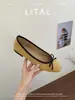 Mocasines planos retro de gamuza versátiles estilo coreano de punta redonda y corte bajo con lazo, zapatos planos tipo ballet sin cordones para mujer
