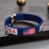 Pulsera de Equipo Nacional para el Mundial 2026 de Estados Unidos, Canadá y México, Pulsera para Muñeca de Fanático del Fútbol, Pulsera Tejida de Regalo Souvenir