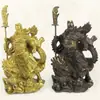 Ornamentos de Latão de Guan Gong Latão Deus da Riqueza Wu Montado em Dragão Guan Erye Latão Presentes para Inauguração de Loja