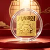 Pegatina de teléfono de oro puro 999 cordero pequeño, Pegatina trasera de teléfono Año del Cordero 2 mg, Regalo corporativo promocional, Venta al por mayor de fábrica