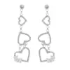 Pendientes Elegantes de Corazón con Colgante de Circonita Estilo Coreano de Lujo Ligero para Mujer Pendientes Largos Exquisitos de Pedrería Transfronterizos Europeos y Americanos Venta al por Mayor