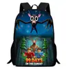 Mochila de Desenho Animado 99 Noites na Floresta - Merchandise de Jogo para Alunos do Ensino Fundamental e Médio