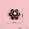 Nuevo Flor de Cinco Pétalos Completamente Diamantada Colgante Flor Diagonal Nieve de Aceite Accesorios para Joyería DIY Funda para Teléfono Celular Material de Diamante Venta al por Mayor