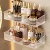 Estante de Almacenamiento de Pegatinas sin Costuras para Baño Estante de Almacenamiento en Pared sin Taladro Estante Cesta de Almacenamiento para Cosméticos de Baño con Fuerte Capacidad de Carga