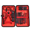 Cross border em estoque cortadores de unhas terno aço inoxidável preto conjunto de 24 peças ferramentas para unhas conjunto completo geração cortadores de unhas de cabelo