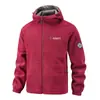 Moletom com Capuz de Lã para Uso Externo Outono e Inverno Espessado Travamento de Temperatura Corte Solto Masculino para Montanhismo, Deslocamento, Jaqueta Casual