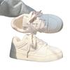 Tênis de Nicho em Mesh 2025 Primavera e Verão Novos Versáteis Sapatos Brancos de Sola Grossa Respiráveis Esportivos Casuais Design de Nicho